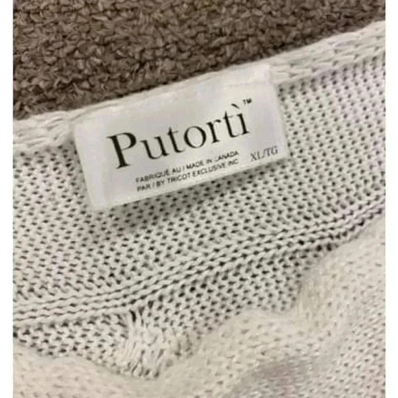 Putorti Knit Sweater Dress Off White Size XL - Picture 7 of 7